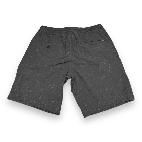 Volcom Mens Shorts Sz S Frickin Mix Elastic Waist Variegated Gray Drawstring - Picture 4 of 6